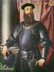 Portrait of Stefano Colonna, General of Charles V, 1546